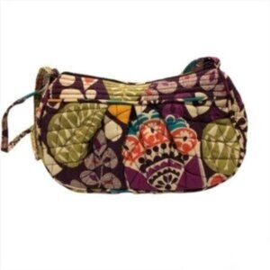 Vera Bradley Purple Green Print Mini Bag